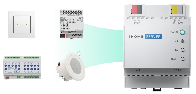 1Home verbinden Sie KNX in wenigen Minuten mit Crestron Home