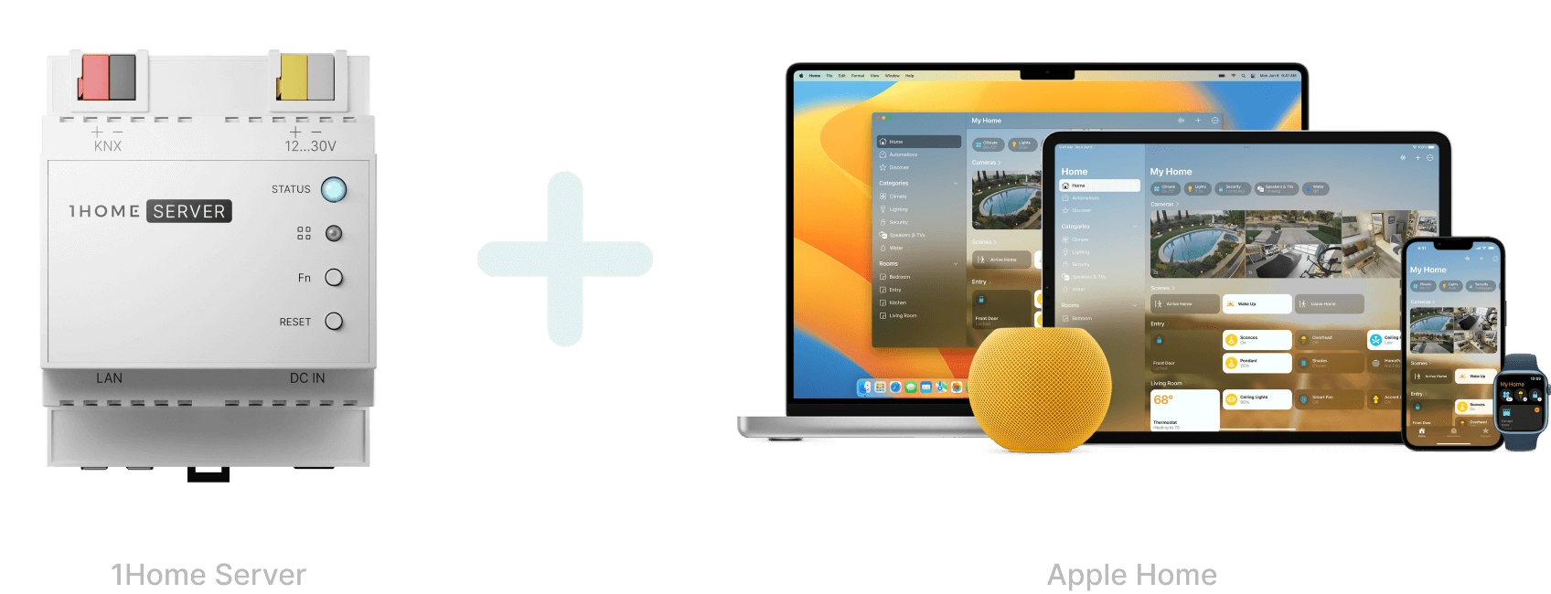 Il miglior server di visualizzazione KNX per utenti iOS con 1Home
