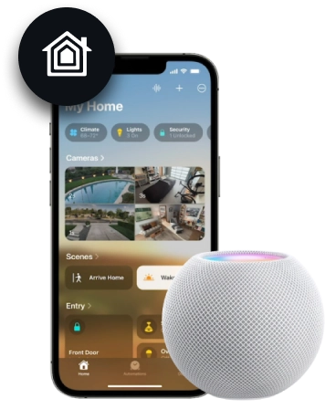 1Home mit mehreren mobilen Apps und Schnittstellen zur Sprachsteuerung