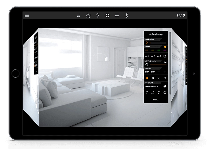 Altre opzioni di visualizzazione KNX con 1Home