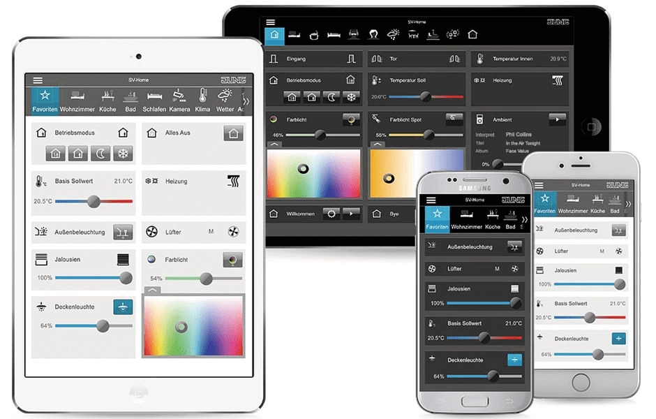 Altre opzioni di visualizzazione KNX con 1Home